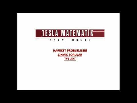 Thumbnail for HAREKET PROBLEMLERİ ÇIKMIŞ SORULAR (AYT-TYT-MSÜ-DGS-KPSS LİSANS-KPSS ORTAÖĞRETİM-KPSS ÖNLİSANS) by TESLA MATEMATİK -FERDİ ORHAN