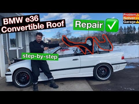 Thumbnail for BMW E36 Convertible Roof Repair. How to rewire a BMW convertible roof and bypass the computer. by Problem Solver Garage