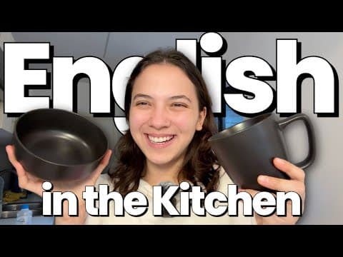 Thumbnail for English Kitchen Vocabulary (comprehensible input) by Miss Honey 🍯 