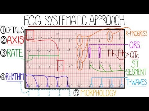Thumbnail for ECG Interpretation Made Easy (Learn How to Interpret an ECG in 13 Minutes) by Rhesus Medicine
