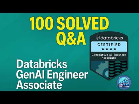 Thumbnail for Databricks Certified Generative AI Engineer Associate Exam Dumps (100 Q&A Solved!)#databricks #genai by Data AI Express