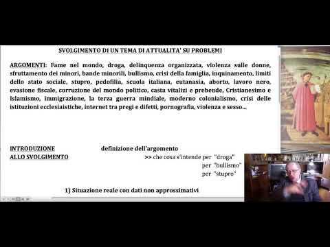 Thumbnail for COME SVOLGERE UN TEMA CORRETTAMENTE: IL TEMA DI ATTUALITA' by Vincenzo Panzeca