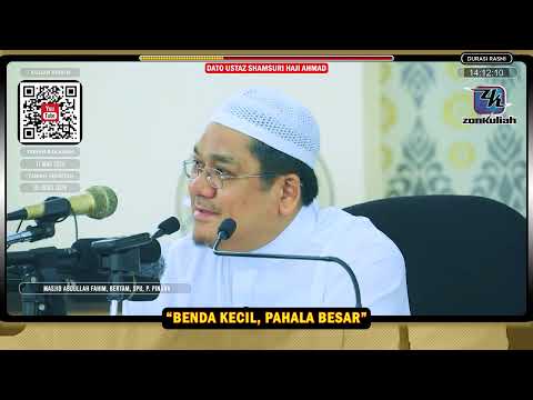 Thumbnail for TAZKIRAH : Jangan Pandang Rendah Perkara Kebaikkan - Ustaz Shamsuri Ahmad by zonkita zonkuliah