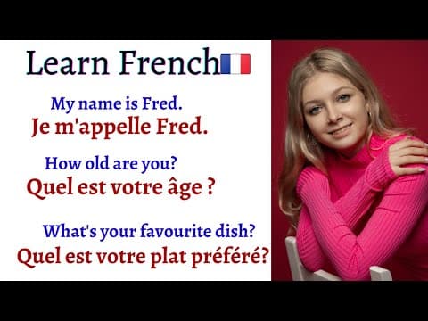 Thumbnail for EVERYDAY life  FRENCH  Conversation every French Learner Must Know | Learn French by Alonxy Languages