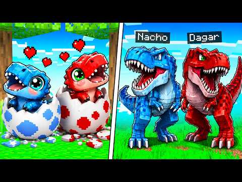 Thumbnail for La Vida de una Familia de DINOSAURIOS en Minecraft... by Nacho