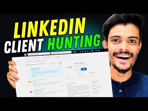 Thumbnail for New Method to Find Unlimited USA Clients (LINKEDIN) | Out of Marketplace Client | Client Hunting by Zoraintech