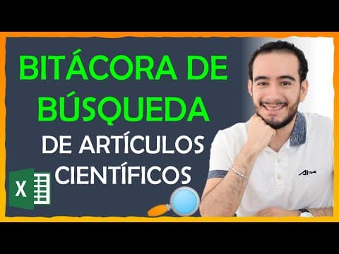 Thumbnail for 🤗👁️‍🗨️ CÓMO BUSCAR ARTÍCULOS CIENTÍFICOS - BITÁCORA DE BÚSQUEDA - EJEMPLO - Aprender a investigar by Aprender a Investigar