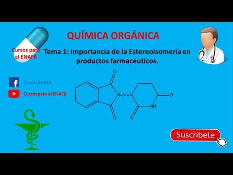 Thumbnail for Tema 1: Importancia de la Estereoisomería en productos farmaceuticos. by BIOKADEMIA: ENAFB, residentado QF y más.