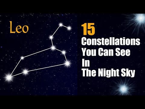 Thumbnail for 15 Famous Constellations You Can See In The Night Sky | Animation by VectorGlobe - Know the World