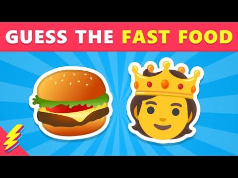Thumbnail for Guess The Fast Food Restaurant by Emoji | 🍔 Food Quiz by Quiz Blitz