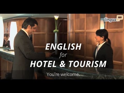 Thumbnail for English for Hotel and Tourism: "Checking into a hotel" | FREE Course (link in description) by LinguaTV.com
