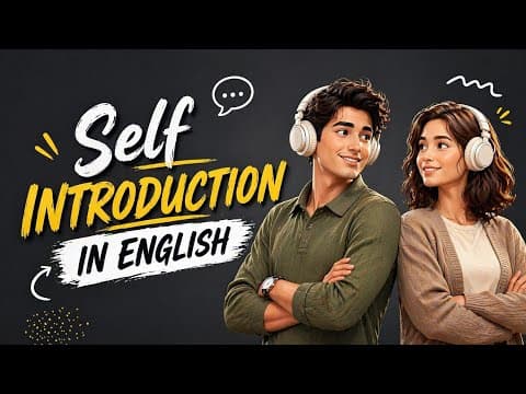 Thumbnail for English Podcast for Beginners | Self Introduction (Easy Practice) by Fluent English Circle