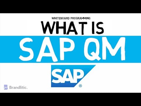 Thumbnail for What is SAP QM Explained | Introduction to SAP QM Basics by Learn with Whiteboard