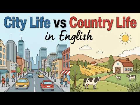 Thumbnail for Talking About City Life & Country Life in English | Easy English Podcast by Everyday English Academy