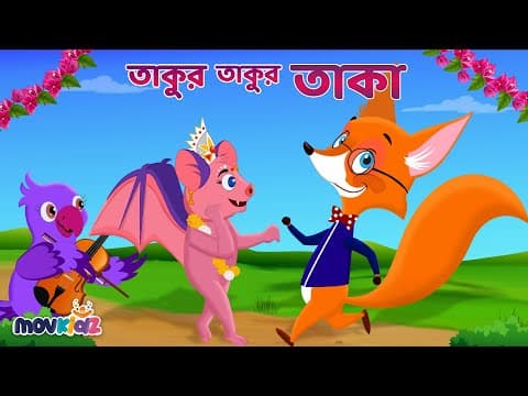 Thumbnail for তাকুর তাকুর তাকা | Takur Takur and More | Bangla Cartoon | Bengali Rhymes for Kids I Movkidz by movkidz