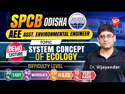 Thumbnail for System concept of Ecology (Theory & Questions) for Odisha SPCB AEE written exam preparation 2026 by Yourpedia Education