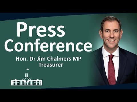Thumbnail for Treasurer Hon. Dr Jim Chalmers MP | Press Conference | 17/03/2026 by Australian Parliament House Streaming Portal