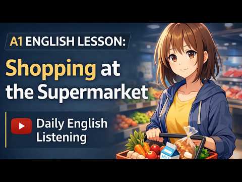 Thumbnail for A2 ENGLISH LESSON: Shopping at the Supermarket | Daily English Listening. by Daily English Listening