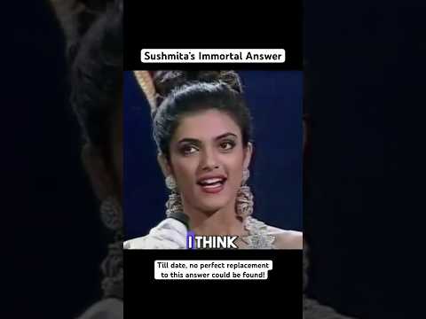 Thumbnail for Sushmita Sen’s winning answer at Miss Universe 1994 is irreplaceable ❤️ #sushmitasen by The Great Pageant Community