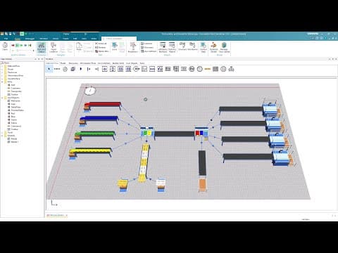 Thumbnail for Plant Simulation 09 - assembly-dismantle station by Siemens Software