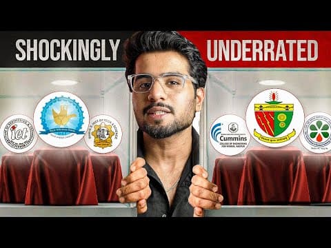 Thumbnail for Top 7 Shockingly Underrated Colleges 🔥 [ Engineering ] by Ritik Meghwani