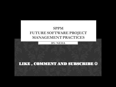 Thumbnail for FUTURE SOFTWARE PROJECT MANAGEMENT PRACTICES by Grasp Conceptually