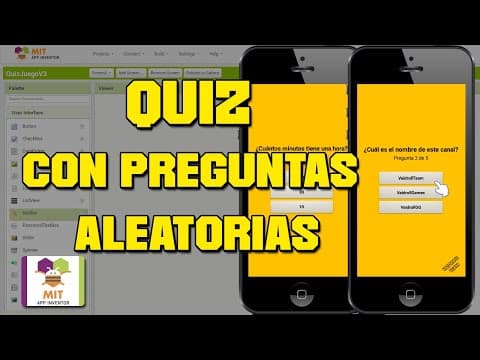 Thumbnail for QUIZ CON PREGUNTAS ALEATORIAS EN MIT App Inventor 2 by VaidrollTeam