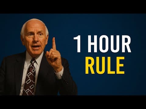 Thumbnail for One Hour a Day Can Change Your Life | Jim Rohn Motivation HQ by Jim Rohn Motivation HQ