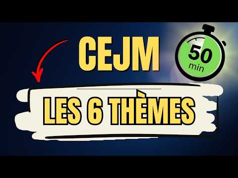 Thumbnail for CEJM BTS 2026 : TOUT le PROGRAMME (Les 6 Thèmes) en 50 minutes ! (FICHES + MÉTHODOLOGIE pour l'EXAM) by MNEMOTACTIQUES | Culture JURIDIQUE & ÉCONOMIQUE