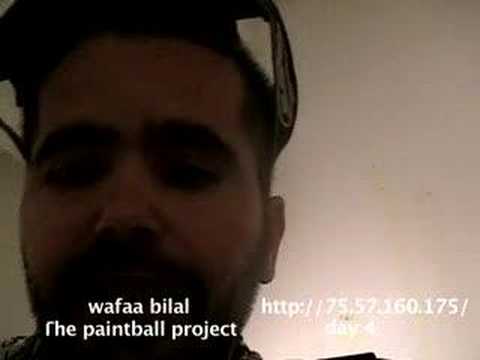 Thumbnail for paintball project day 4 by wafaa bilal