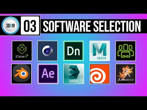 Thumbnail for 3D Animation course Class 03 | About 3D animation Software by 3DXMentor