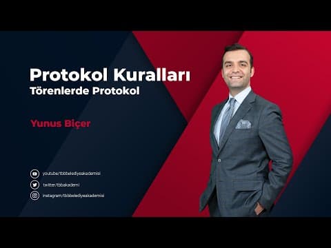 Thumbnail for Törenlerde Protokol - 5. Bölüm by TBB Belediye Akademisi