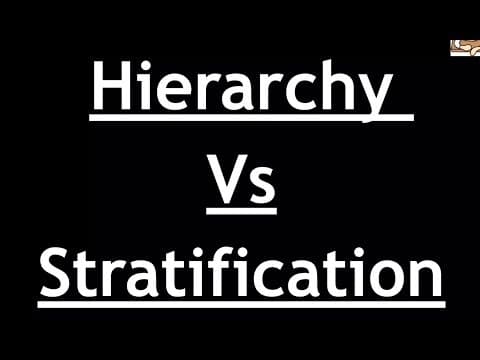 Thumbnail for Sociology for UPSC : HIERARCHY vs STRATIFICATION - Chapter 5 - Paper 1 - Lecture 5 by Sleepy Classes IAS