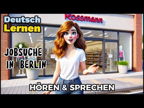 Thumbnail for Deutsch Lernen| Jobsuche in Berlin| Sprechen & Hören| Deutschkurs| Geschichte & Wortschatz by Deutsch mit Spass