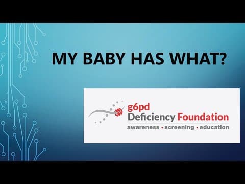 Thumbnail for Babies diagnosed with G6PD deficiency by g6pd Deficiency Foundation