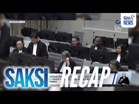 Thumbnail for Saksi: (Part 1) Duterte sa ICC--Day 1 ng confirmation of charges hearing | Saksi by GMA Integrated News