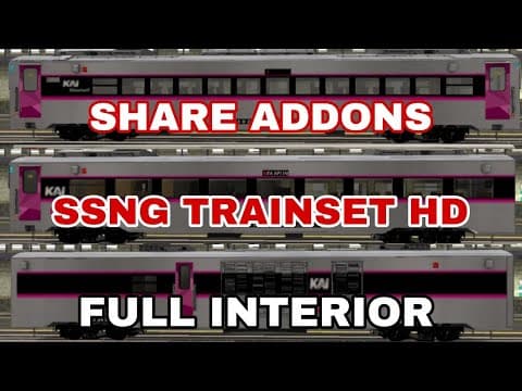 Thumbnail for SHARE ADDONS GERBONG SSNG TRAINSET HD FULL INTERIOR || Trainz Simulator Android by BYS - BALAI YASA SIMULATOR