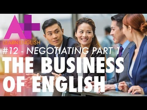 Thumbnail for 'What's your proposal?' – Language of negotiations part 1 | Business of English #12 | ABC Australia by ABC Australia