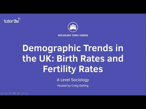 Thumbnail for Demographic Trends in UK | Birth and Fertility Rates | A Level Sociology - Families by tutor2u