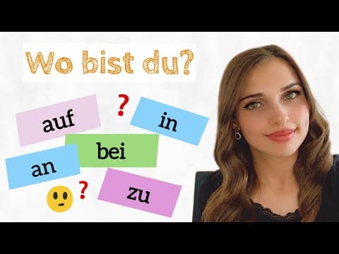 Thumbnail for Wo bist du? كيف اجيب ومتى أستعمل حرف الجر المناسب؟ 🇩🇪 | الدرس (15) A2 by Deutsch mit Mira