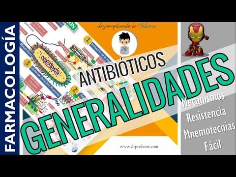 Thumbnail for ANTIBIÓTICOS, GENERALIDADES, CLASIFICACIÓN - MNEMOTECNIAS | FARMACOLOGÍA | P1 by david vargas