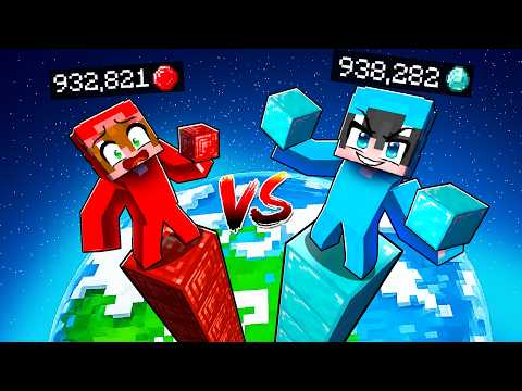 Thumbnail for Torre de RUBÍ vs Torre de DIAMANTE en Minecraft! by Nacho