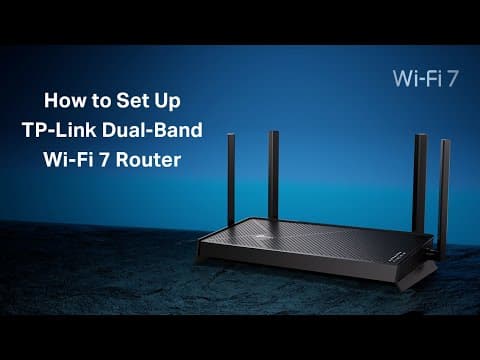 Thumbnail for TP-Link Dual Band Wi-Fi 7 Router Unboxing and Setup on the Tether APP by TP-Link Global Support