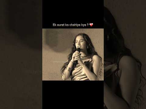 Thumbnail for Ek aurat ko chahiye kya ? ❤️🩹 #trending #explore #love #poetry #shorts #feel #motivation #trueline by TRF With Saurabh