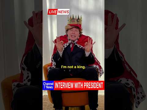 Thumbnail for If Trump was a literal king 👑😅😂 #shorts #funny #comedy #king #politics #interview by Matt & Justus
