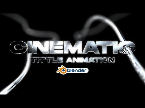 Thumbnail for Cinematic 3D Title & Logo Reveal Animation in Blender 4.0 | Step-by-Step Tutorial by Cosme