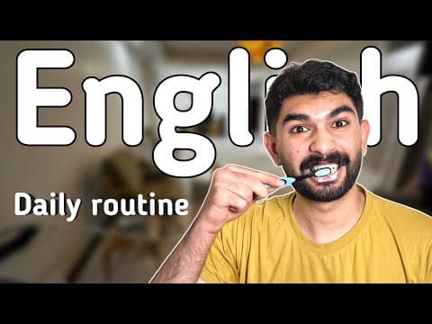Thumbnail for DAILY ROUTINE CONVERSATION | Learn speaking English the easy way (comprehensible input & immersion) by English with Farzin
