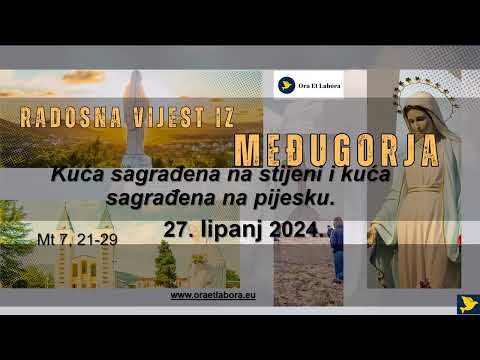 Thumbnail for 179. Evanđelje dana iz Međugorja - Kako graditi svoju vjeru na čvrstoj stijeni? by Oraetlabora Međugorje
