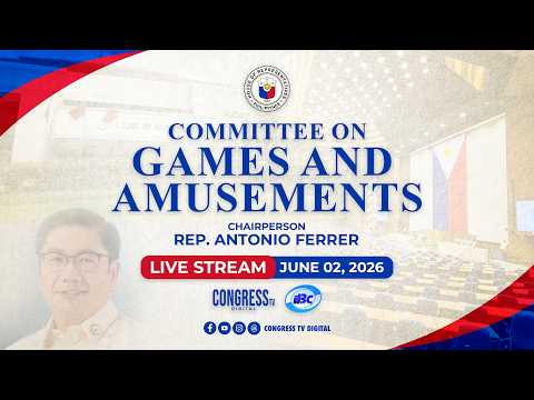 Thumbnail for COMMITTEE ON GAMES AND AMUSEMENTS | JUNE 2, 2026 by CONGRESS TV Digital