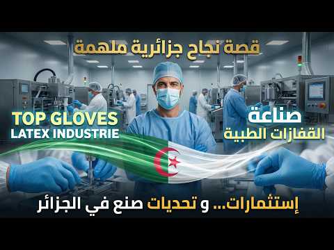 Thumbnail for صناعة القفازات الطبية في الجزائر: قصة نجاح TOP GLOVES LATEX | من التحديات إلى الريادة. by إستثمارات... و تحديات